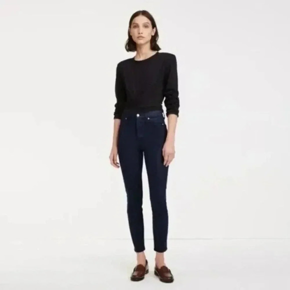 7 For All Mankind Dark Wash Lucy Skinny Jeans 31 - Picture 1 of 4